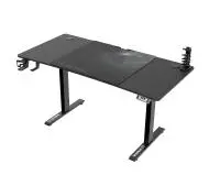 Ultradesk LEVEL V2 140cm Regulacja wysokości Czarny-Zdjęcie-0