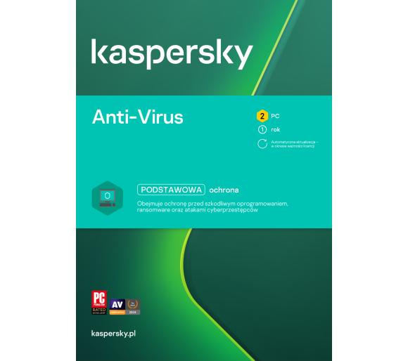 kod ESD Kaspersky Anti-Virus 2PC/1Rok (Kod)