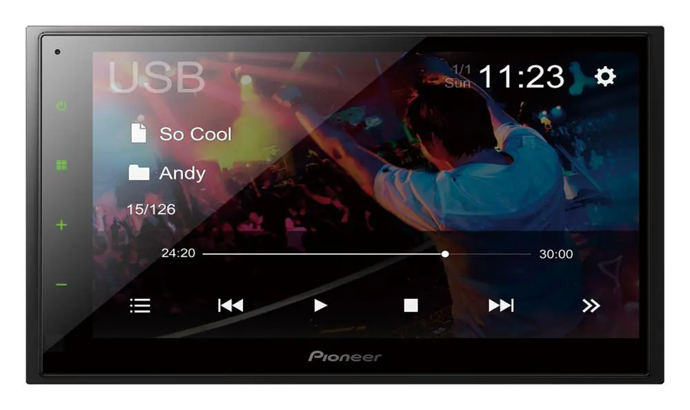 Pioneer DMH-A340DAB z USB 6,8" 4x50W Bluetooth