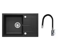 Deante Leda ZRDP2113 Grafitowy + elastyczna bateria Czarny