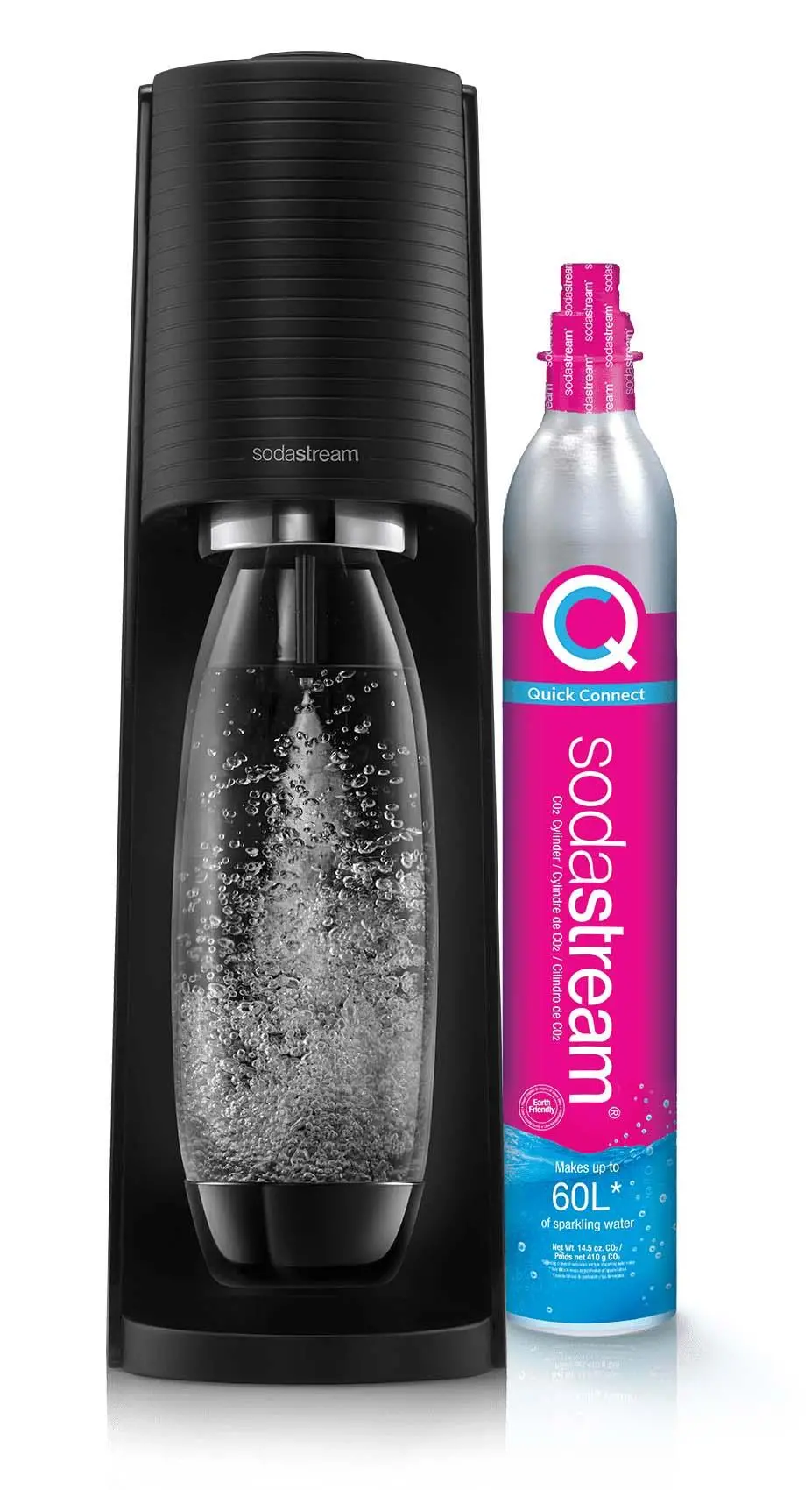 Sodastream Terra Czarny + Nabój z gazem CO2