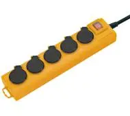 Brennenstuhl Super-Solid SL 554 5 gniazd 2m Żółty-Zdjęcie-0