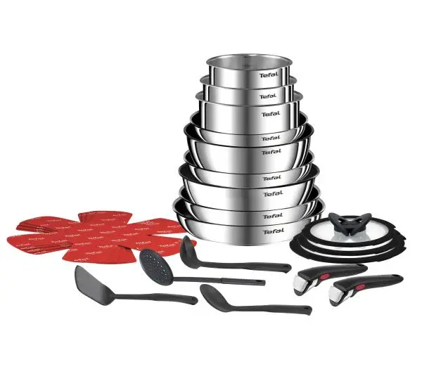 Tefal Ingenio Emotion L897SM74 Indukcja Stal nierdzewna 22 elementy
