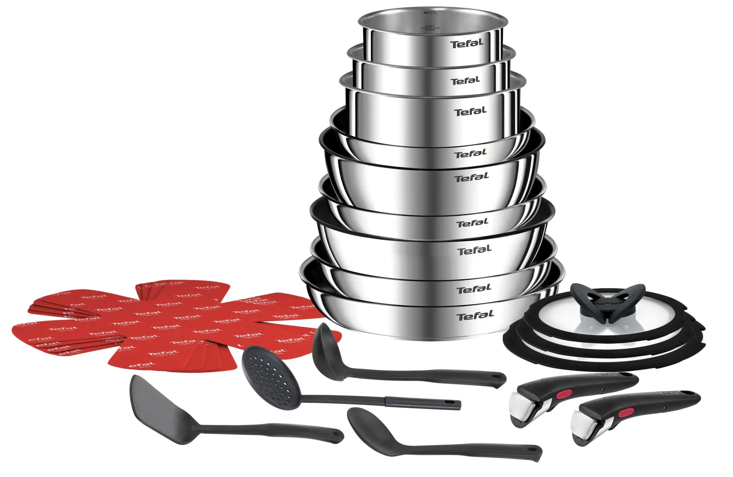 Tefal Ingenio Emotion L897SM74 Indukcja Stal nierdzewna 22 elementy