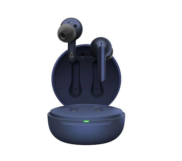 słuchawki bezprzewodowe LG TONE Free FP3 - dokanałowe - Bluetooth 5.1 - ciemnoniebieski