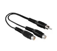 Hama 00205183 wtyk 1x RCA - gniazdo 2x RCA
