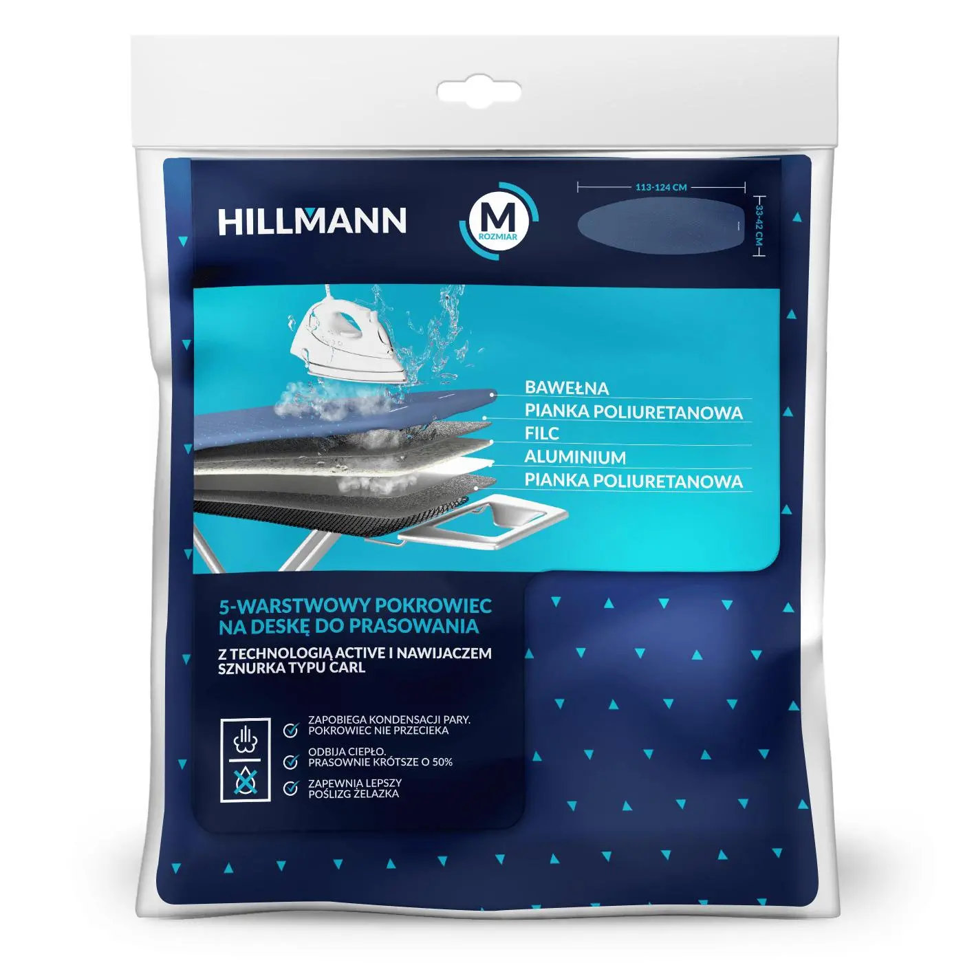 HILLMANN EPOK02M 5-warstwowy z nawijaczem sznurka M 134x50 cm