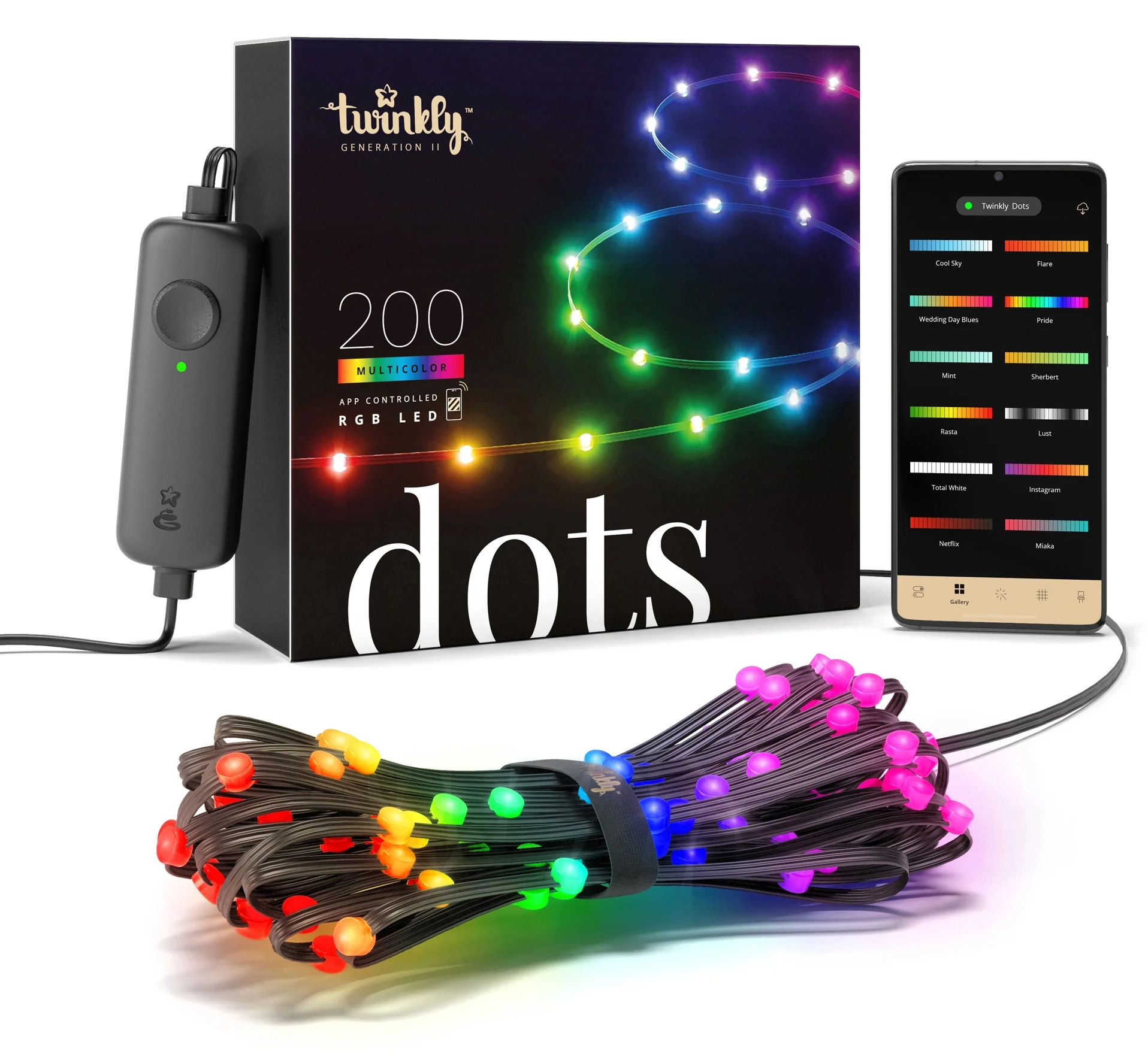Twinkly Dots 200 RGB LED 10m