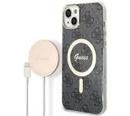 Guess GUBPP14SH4EACSK ładowarka indukcyjna + etui 4G Print MagSafe do iPhone 14