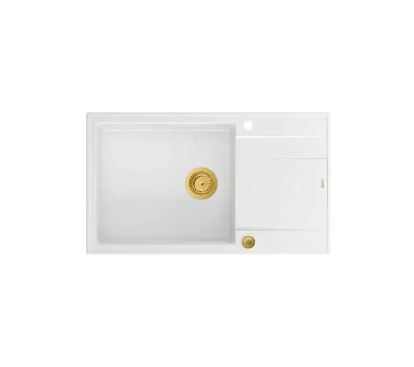 Quadron HCQE58650U1_PVDG1 P2O Evan 136 XL Granitowy Biały/Złoty