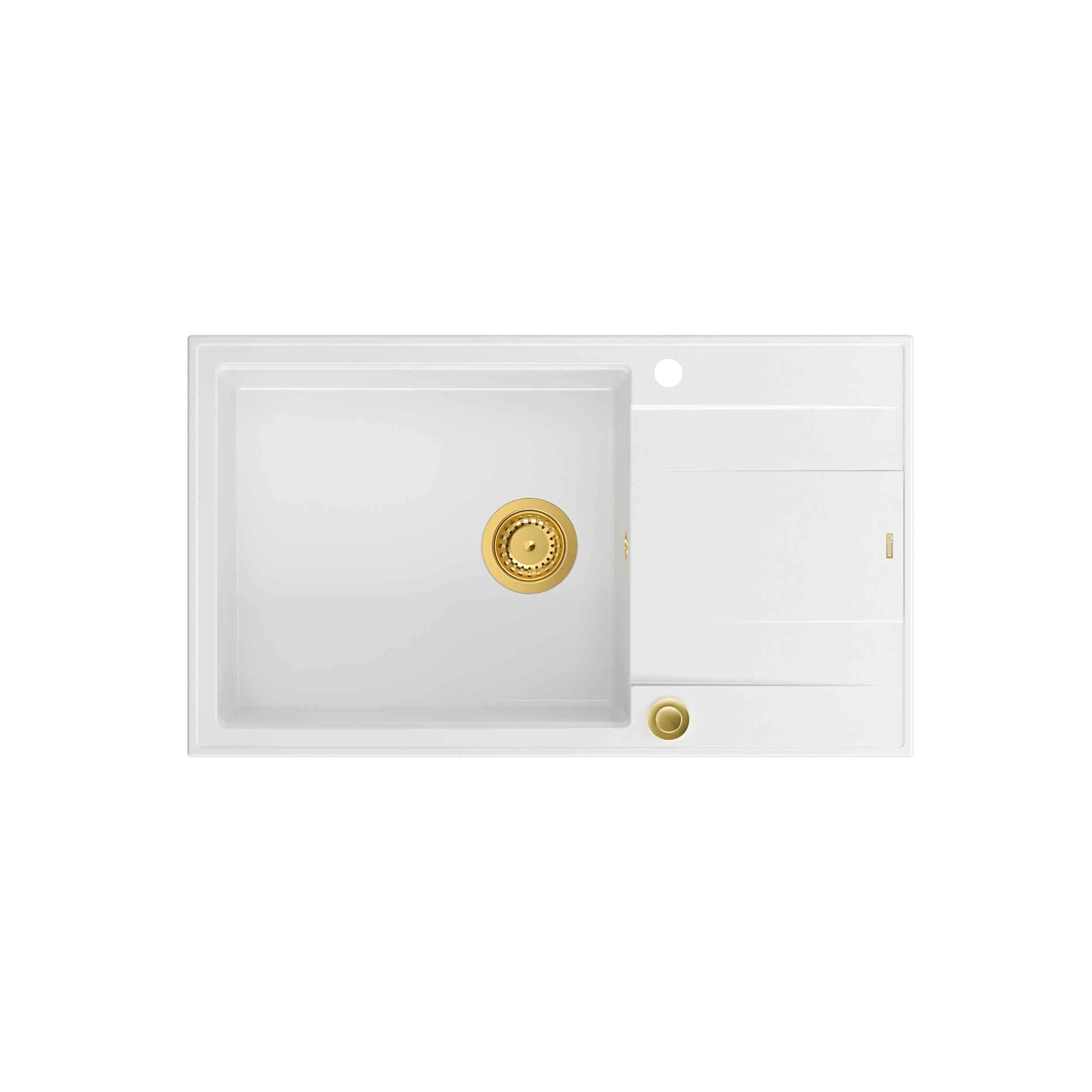 Quadron HCQE58650U1_PVDG1 P2O Evan 136 XL Granitowy Biały/Złoty