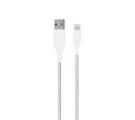 Puro Fabric Ultra Strong USB-A do Lightning MFi 2m Biały