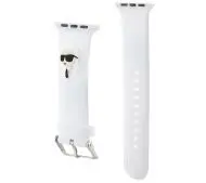 Karl Lagerfeld do Watch 42/44/45/49mm strap 3D Rubber Karl Head Biały
