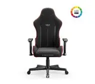 Diablo Chairs X-Starter LED Gamingowy do 136kg Tkanina Czarny