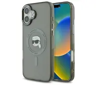 Karl Lagerfeld IML Metal Karl Head MagSafe do iPhone 16 Czarny
