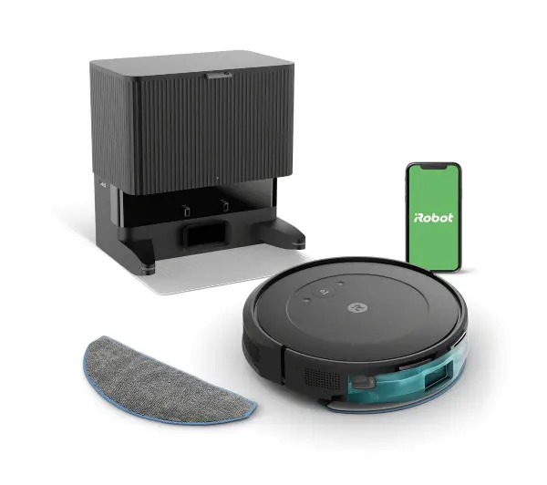 iRobot Roomba Combo Essential 2 Funkcja mopowania Stacja oczyszczająca 68dB Czarny