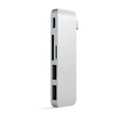 Satechi ST-TCUPS Type-C Pass-Through USB Hub Srebrny