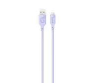 USAMS USB do Lightning 2,4A Fast Charging Lithe Series 1,2m Purpurowy