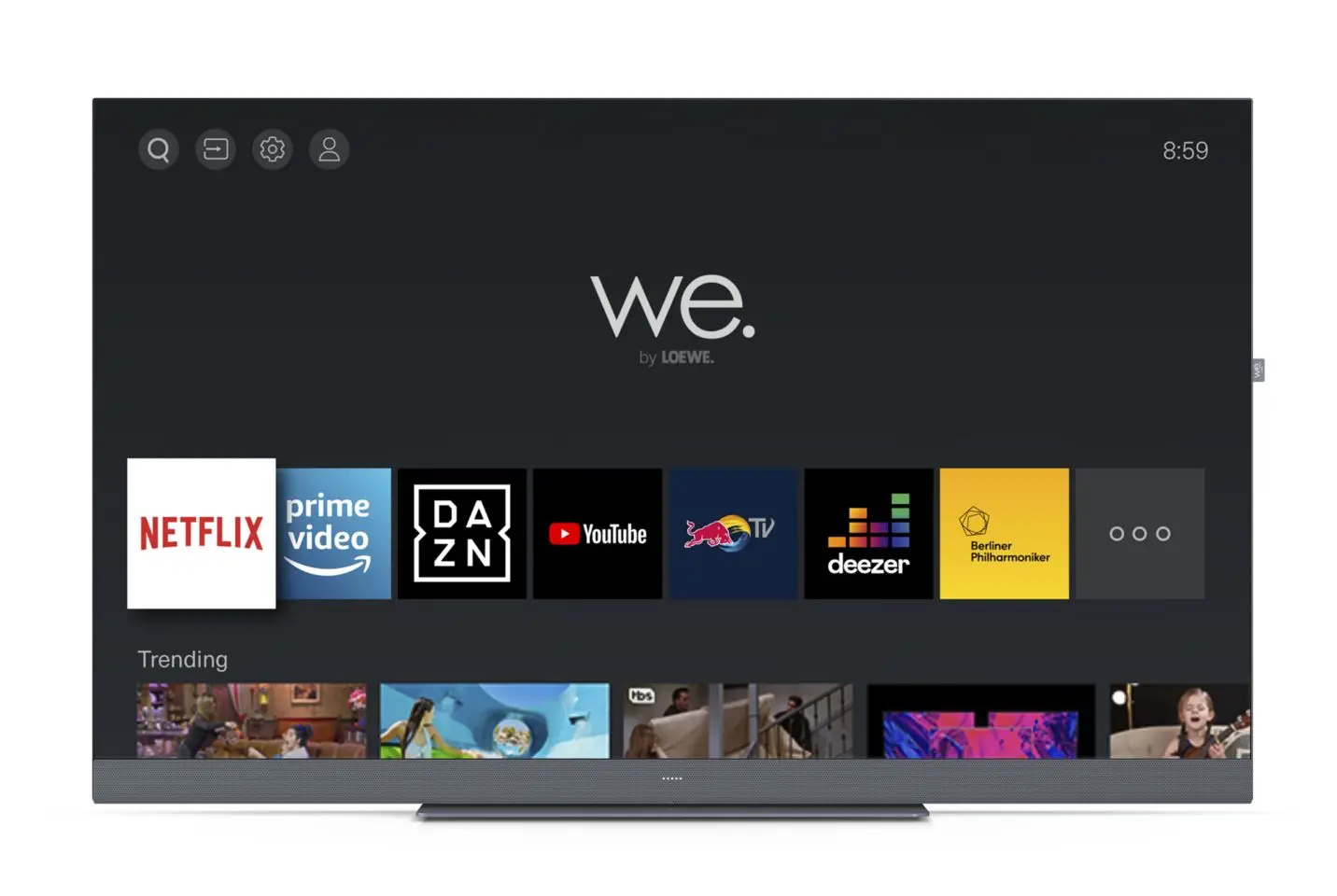 We. by LOEWE We. SEE 55 Storm Grey 55" LED 4K Smart TV Dolby Vision Dolby Atmos HDMI 2.1 DVB-T2