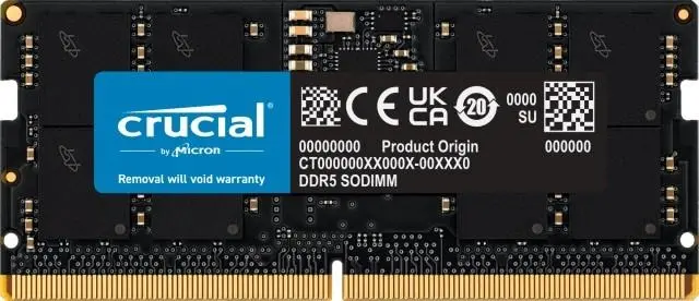 Crucial DDR5 8GB 5600 CL46 SODIMM Czarny