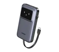 UGREEN Uno PB511 10000mAh 30W Wbudowany kabel USB-C Szary