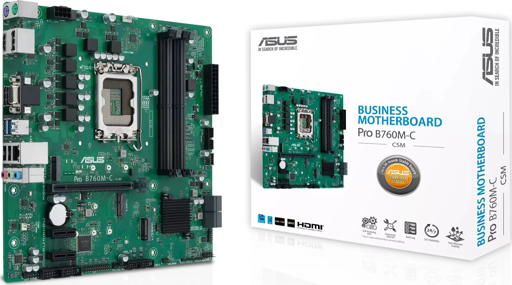 ASUS PRO B760M-C-CSM DDR5