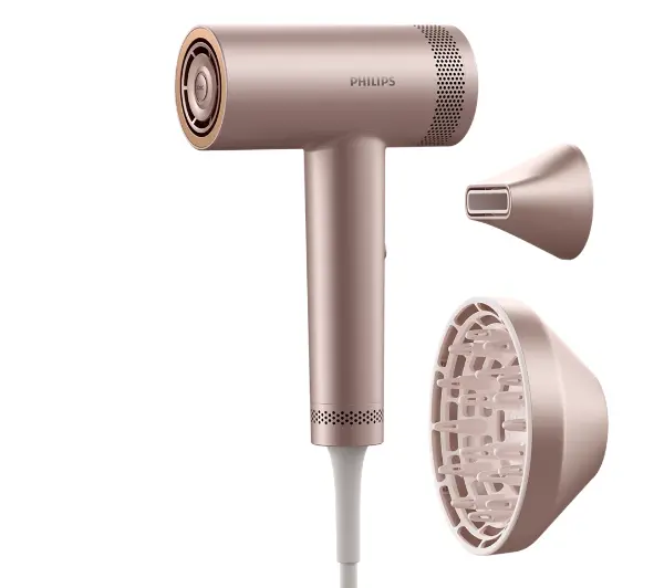 Philips Hair Dryer Seria 8000 BHD837/10 Jonizacja Dyfuzor Zimny nawiew 1400W 3 prędkości 4 temperatury