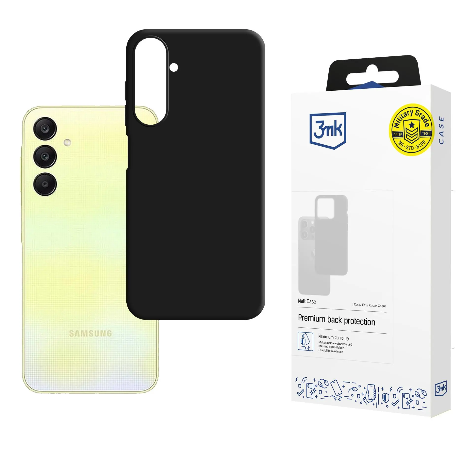 3mk Matt Case do POCO C75 Czarny