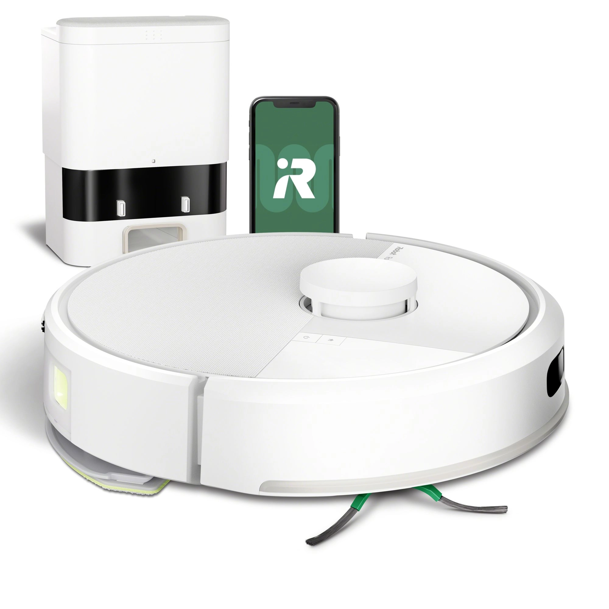 iRobot Roomba 105 Combo Funkcja mopowania Stacja oczyszczająca Tworzenie mapy pomieszczenia 68dB Biały