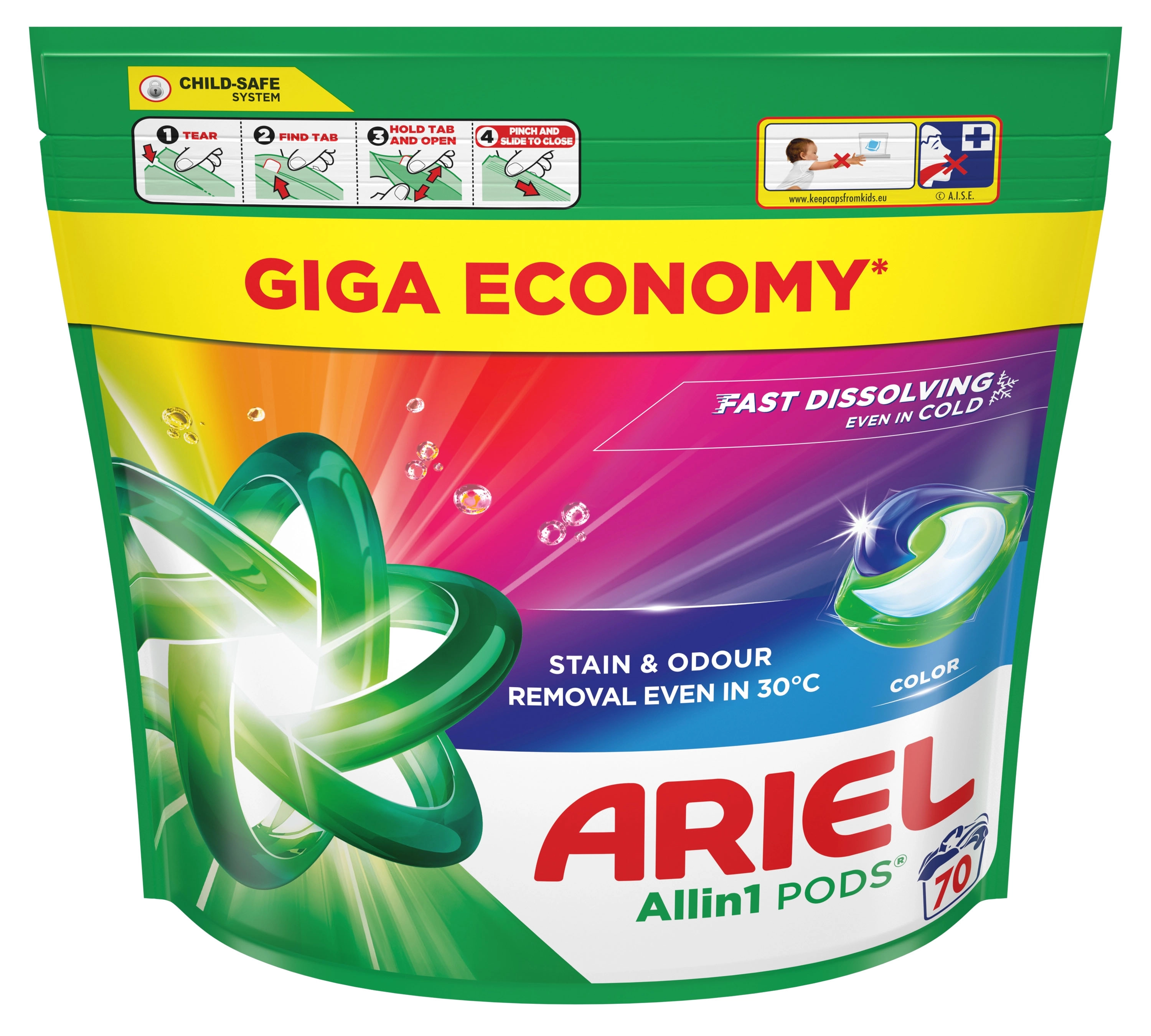 Ariel All in 1 Color 70szt.