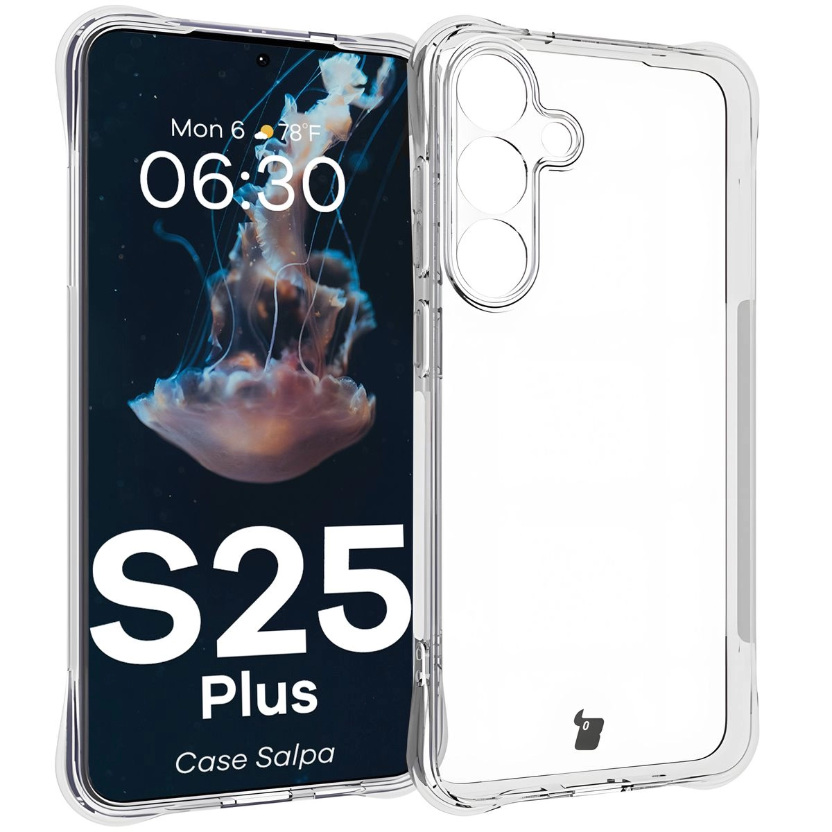 Bizon Elastyczne Salpa do Galaxy S25 Plus Przezroczysty