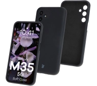 Bizon Silikonowe Soft do Galaxy M35 5G Czarny