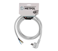 Metpol z wtyczka 3x2,5 dł. 1,5 m (W-1 H05VV-F 3G2,5 L-1500 art. 1351750/2033)