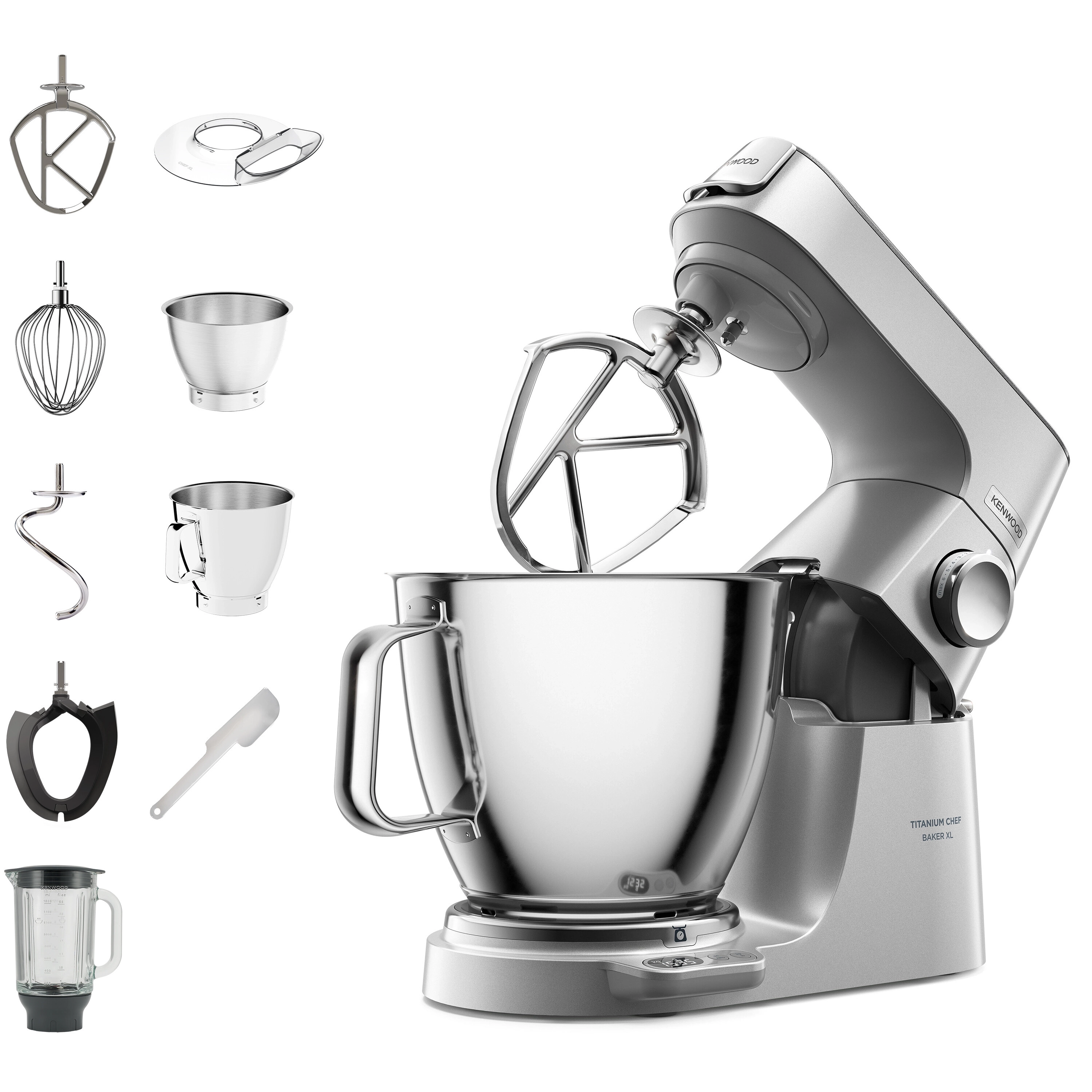 Kenwood Titanium Chef Baker XL KVL85.124SI 1200W Blender kielichowy Dodatkowa misa