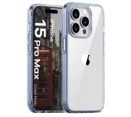 Bizon Halo do iPhone 15 Pro Max Przezroczysto-niebieski
