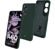 Bizon Silikonowe Soft do Oppo A60 4G Ciemnozielony