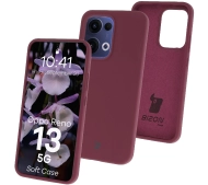 Bizon Silikonowe Soft do Oppo Reno13 Śliwkowy