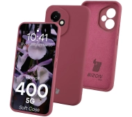 Bizon Soft do Honor 400 5G Śliwkowy