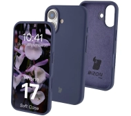 Bizon Silikonowe Soft do Apple iPhone 17 Granatowy