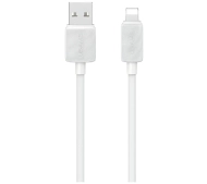 USAMS KY Series 2.4A USB-A do Lightning 1m Biały