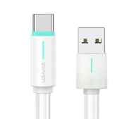 USAMS 3A YU Series USB-C do USB-A 1m Biały