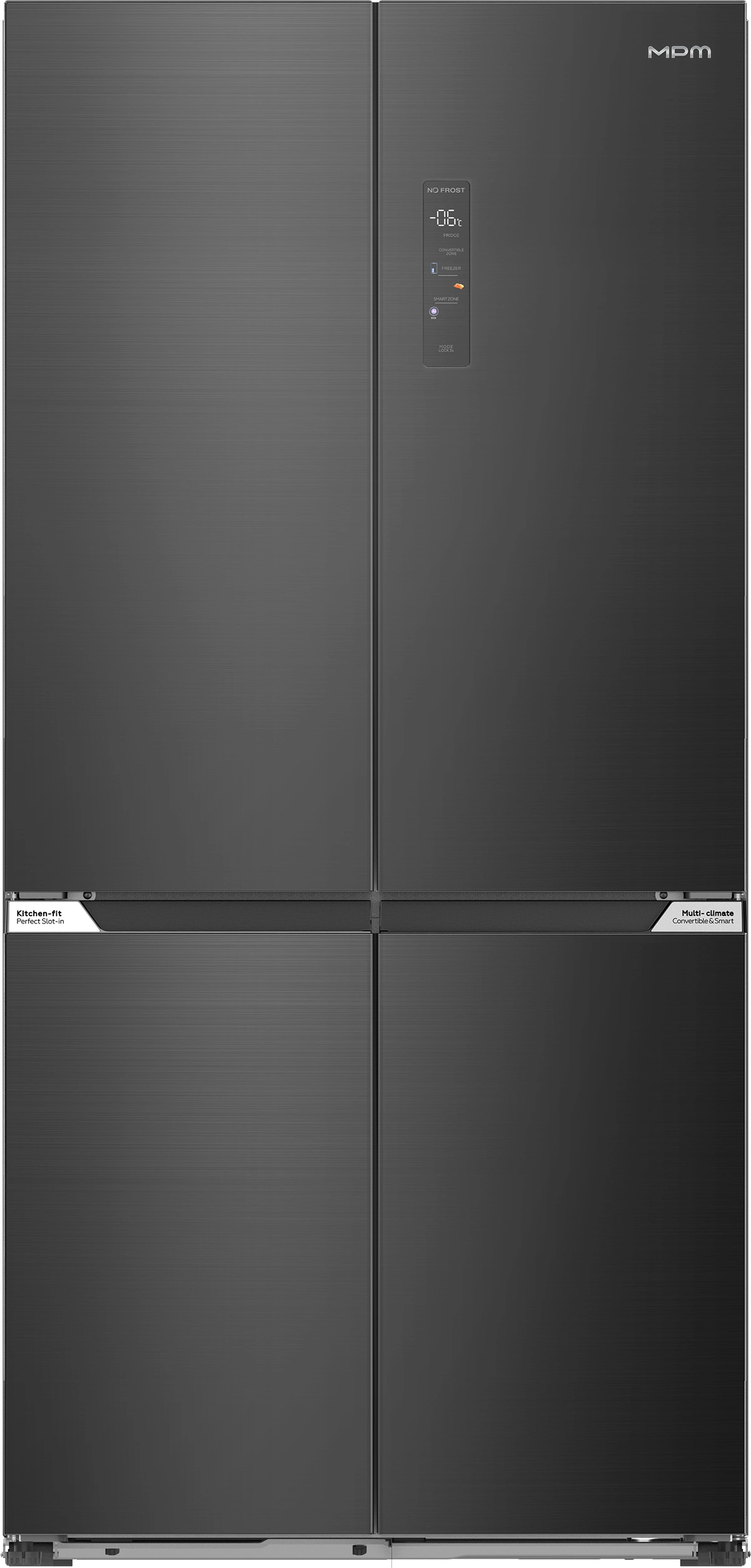 MPM SBS 503-SSI-12/D Pełny No Frost 190cm Komora świeżości Night Inox