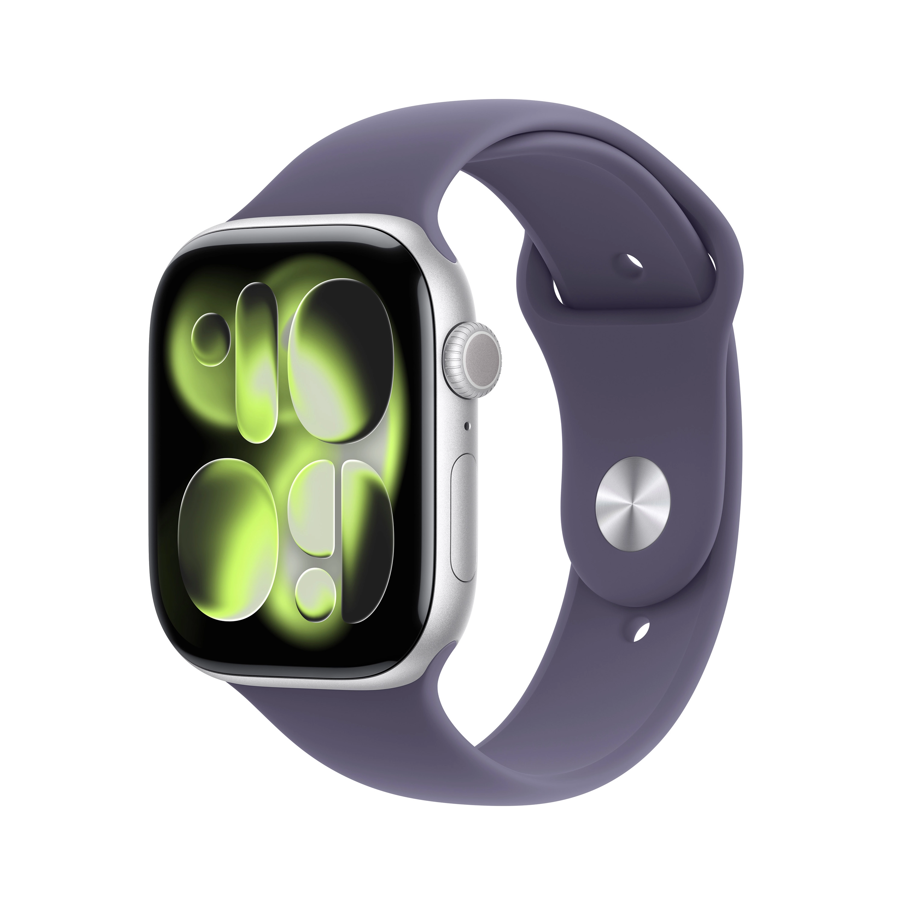 Apple Watch Series 11 GPS 42mm z aluminium Srebrny Pasek sportowy Mleczny fiolet M/L