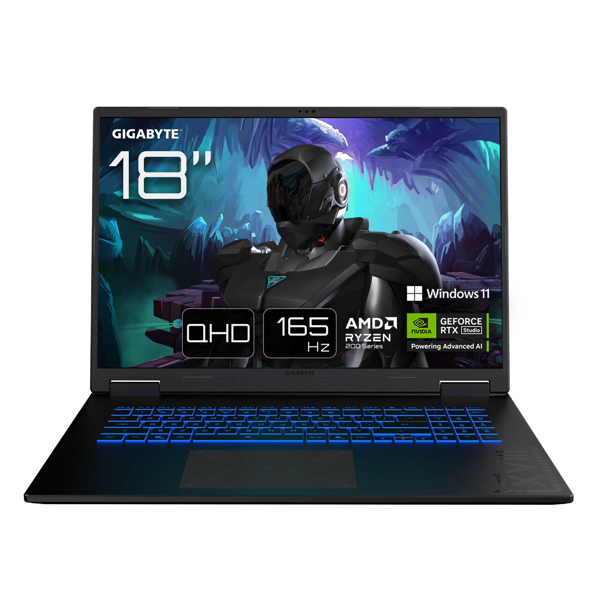 Gigabyte Gaming A18 3VHK3EEC94SH 18" 165Hz R7 260 16GB RAM 1TB Dysk SSD RTX5060 DLSS4 Win11 Czarny Funkcje AI