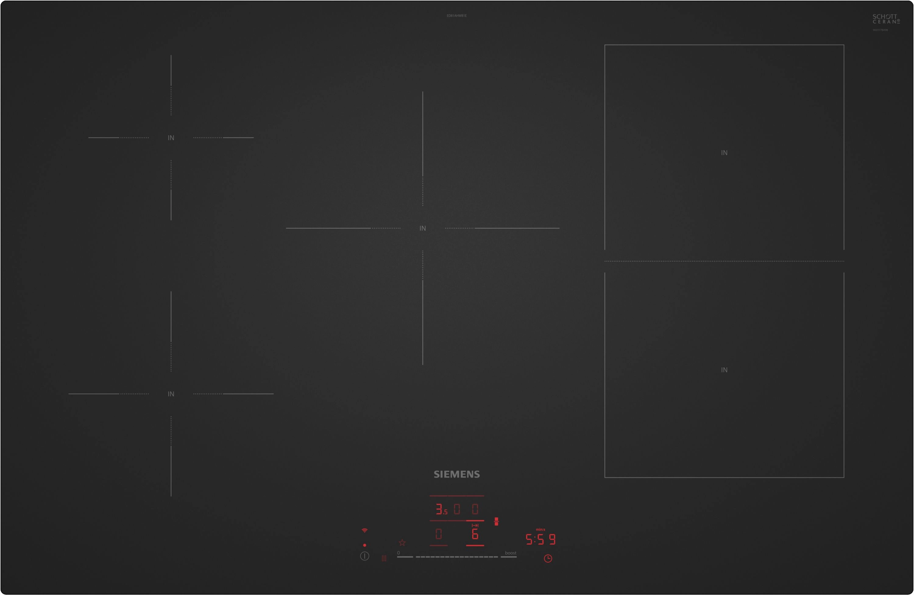 Siemens iQ500 ED81AHWB1E 80,2cm Matt Edition