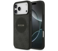 Guess 4G Circle Classic Logo MagSafe do iPhone 17 Pro Max Czarny
