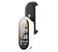 Bizon ze szkłem do Xiaomi Smart Band 10 biały