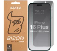 Bizon prywatyzujące Clear Shadow Duo do iPhone 15 Plus / 15 Pro Max / 16 Plus