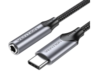 Vention BGMHA USB-C na 3,5mm jack DAC 0,1m Szary