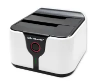 Qoltec 50309 do Dysków HDD SSD 2.5" 3.5" SATA III USB 3.0 Biało-Czarny